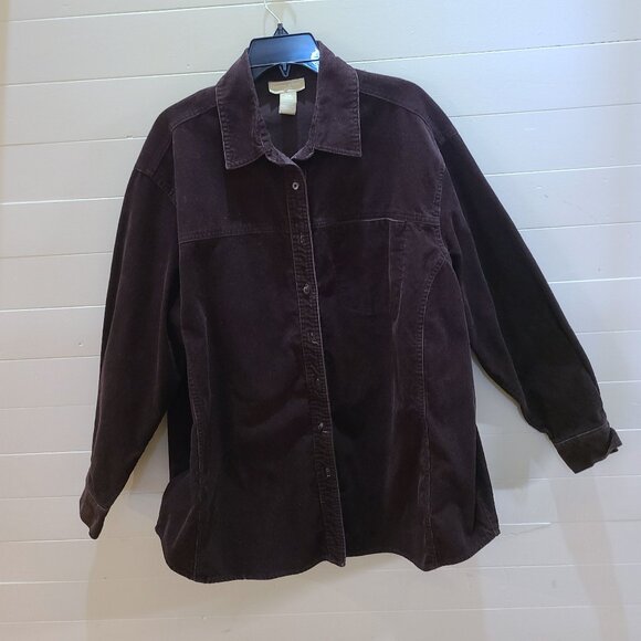 Womens Heavyweight Relaxed Corduroy Shirt - Picture 1 of 5